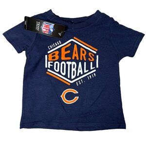 Outer Stuff Kids 12M Blue Chicago Bears Football Short Sleeve‎ Crew Neck Tee NWT
